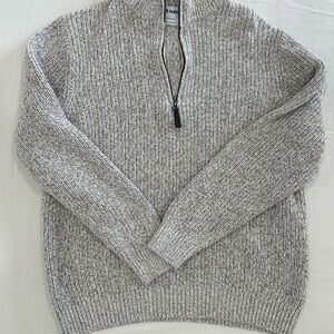 Old Navy Men's Zip-Up Sweater in Heather Gray Size Large